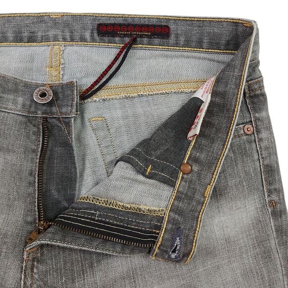 AG Adriano Goldschmied The Angel Flared Jeans Womens 29 Gray Distressed Denim - Picture 4 of 12